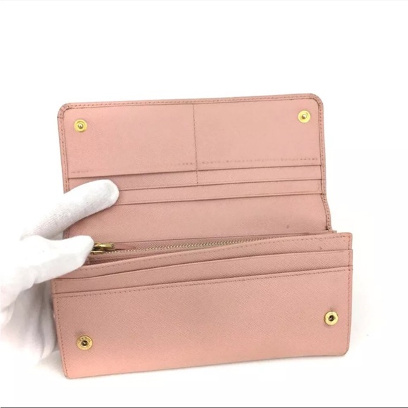 PRADA Saffiano Leather Long Bifold Wallet - Picture 5 of 8
